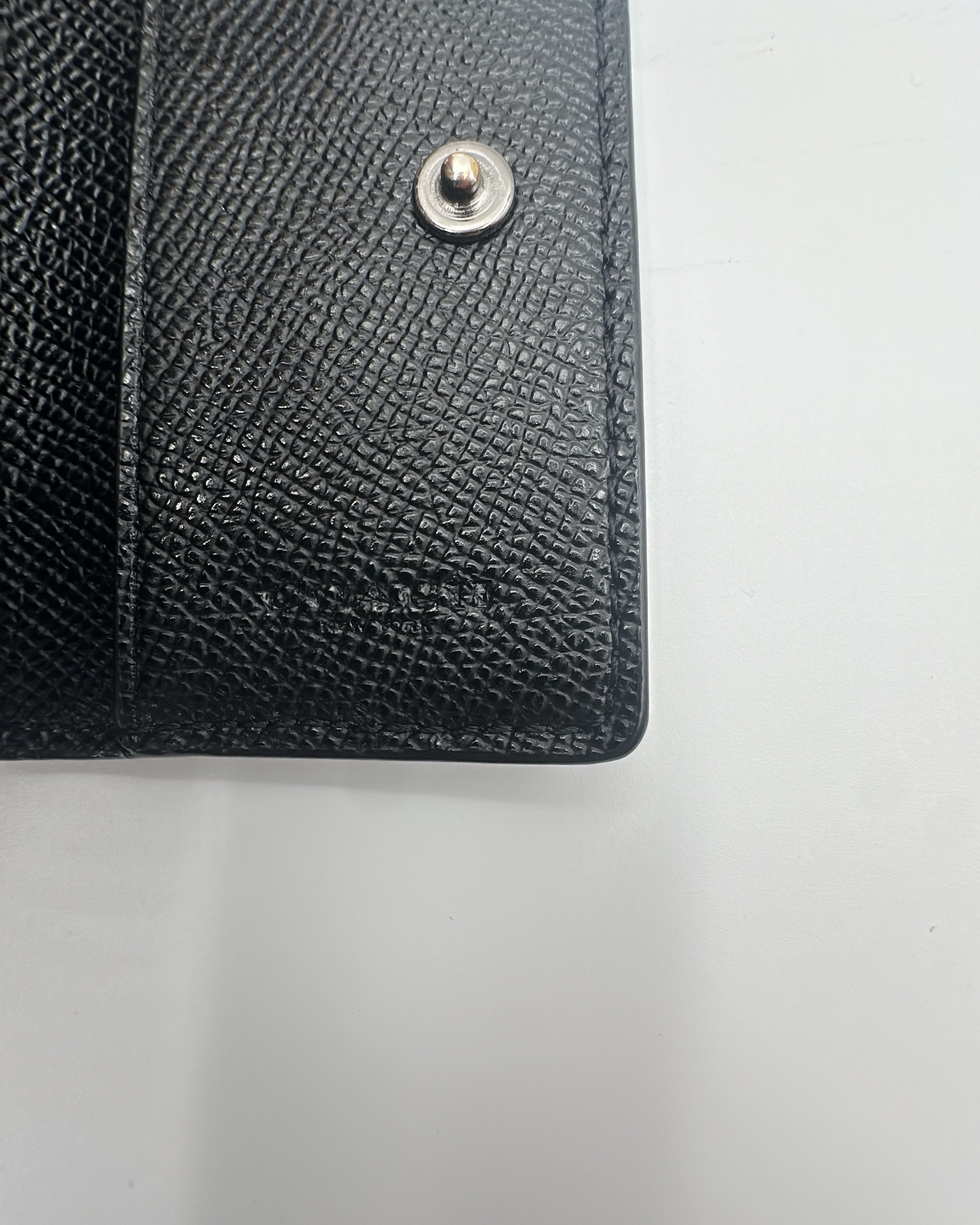 Coach Wallet Fabric Black Gold Plain