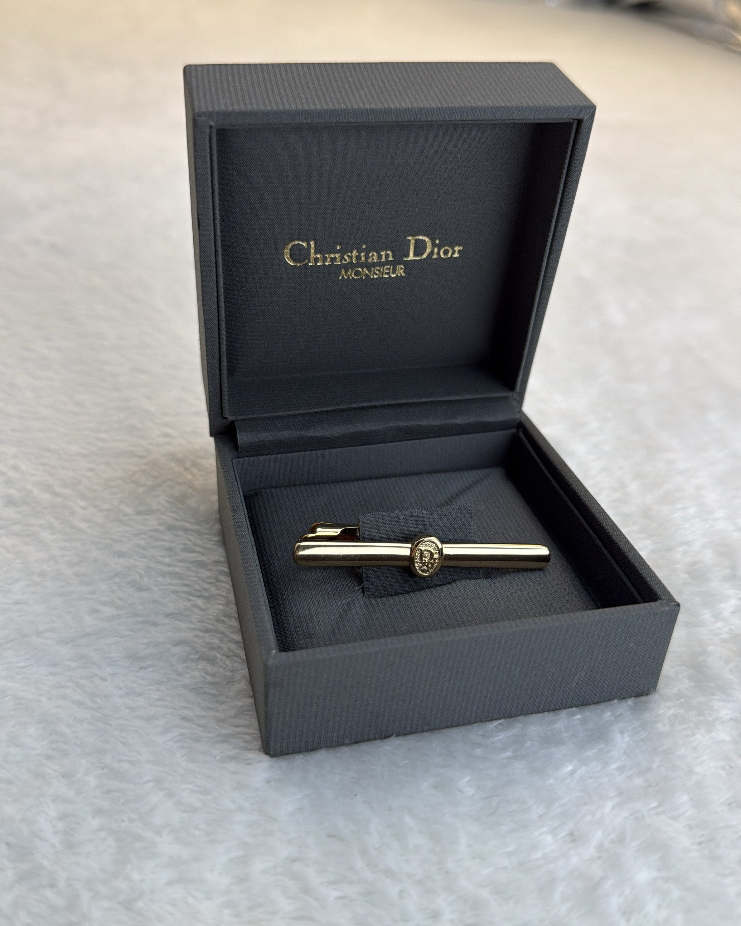 Vintage Christian Dior Tie Clip Gold Gold Made in Germany