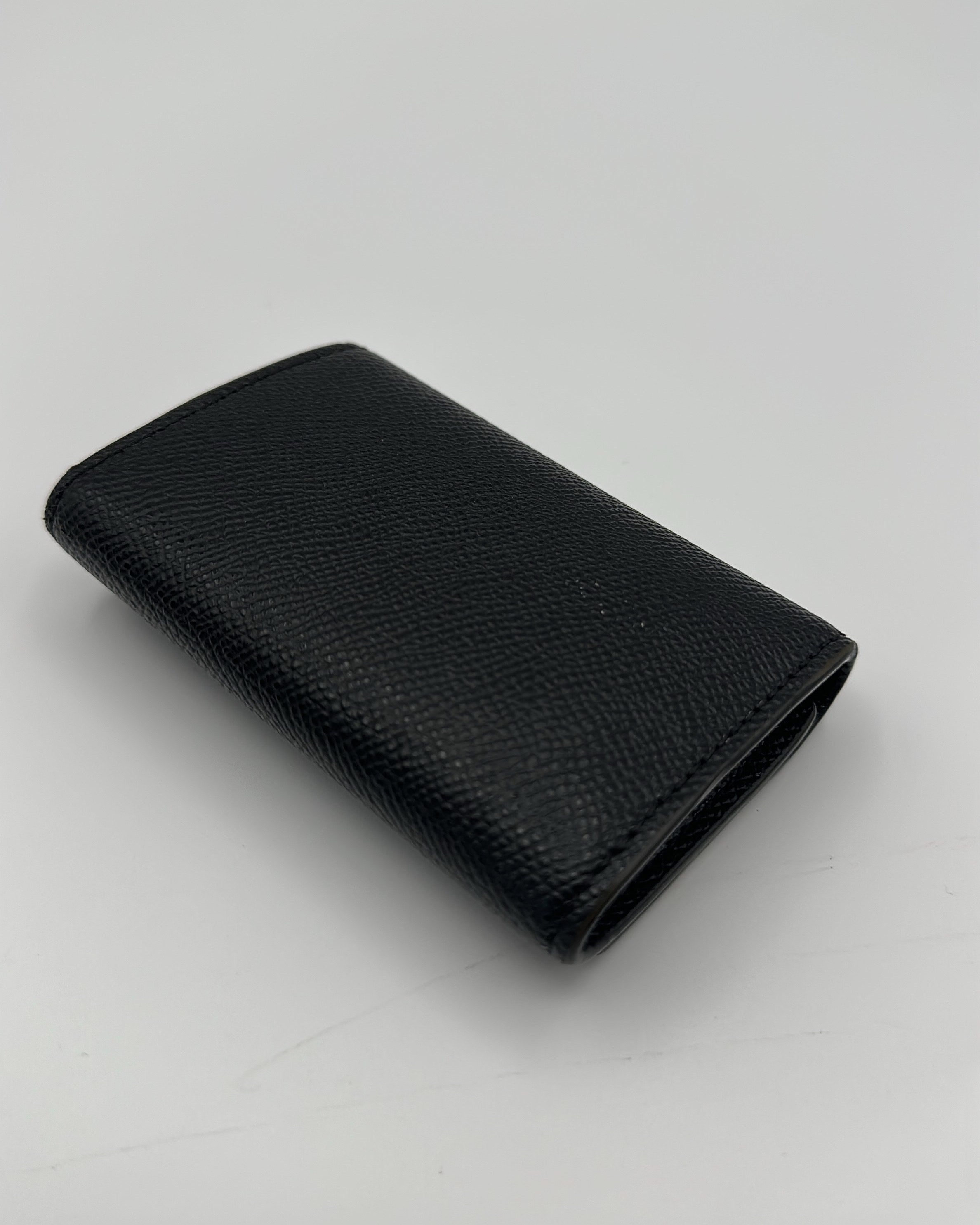 Coach Wallet Fabric Black Gold Plain