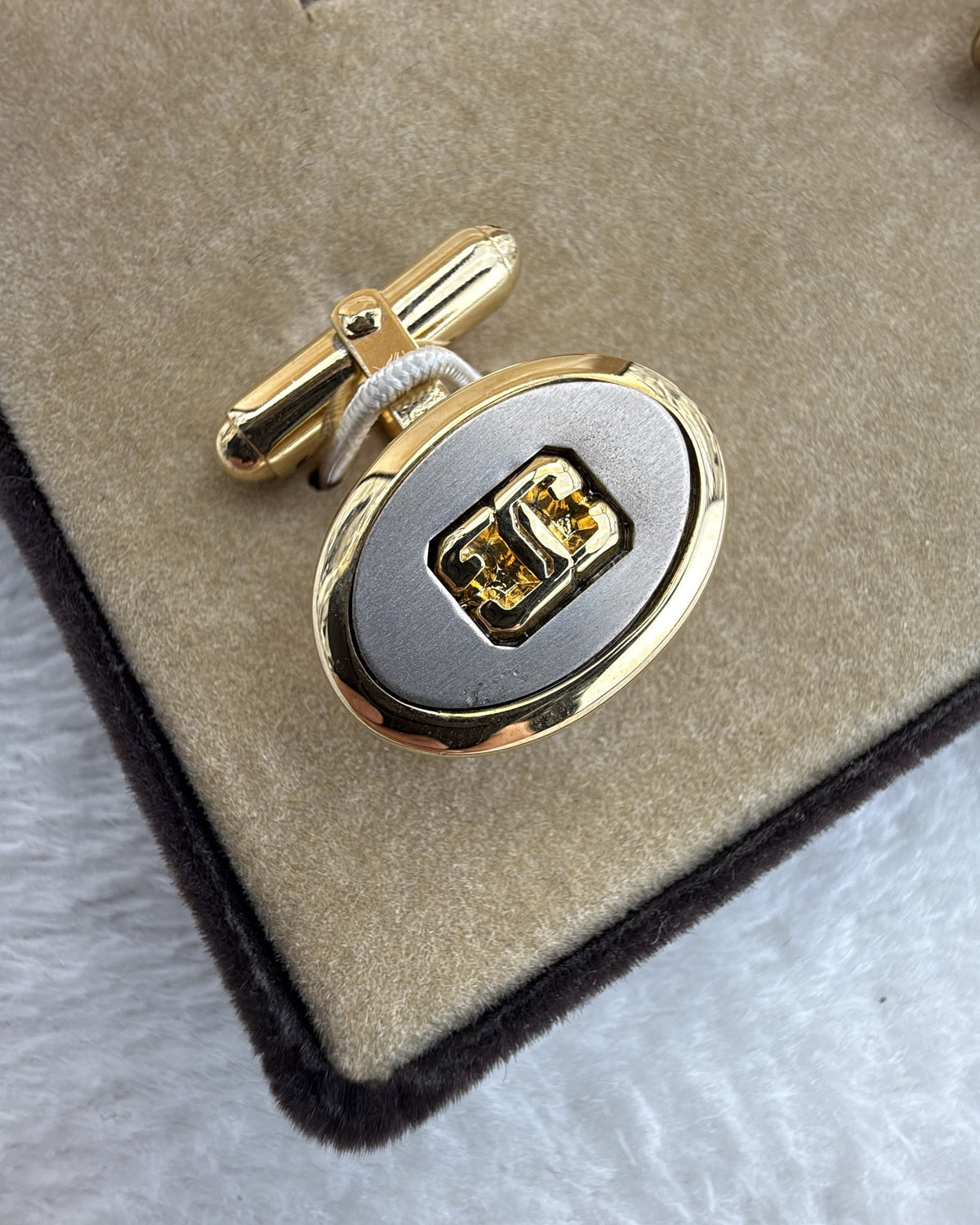 Vintage Givenchy Tie Chain Steel Gold Silver