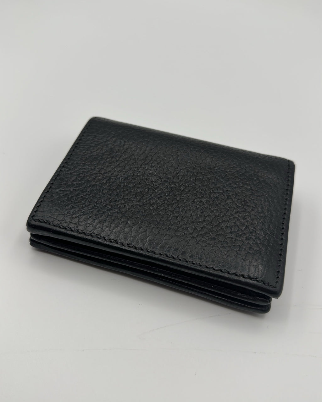 Vintage Gucci Wallet Leather Black Plain