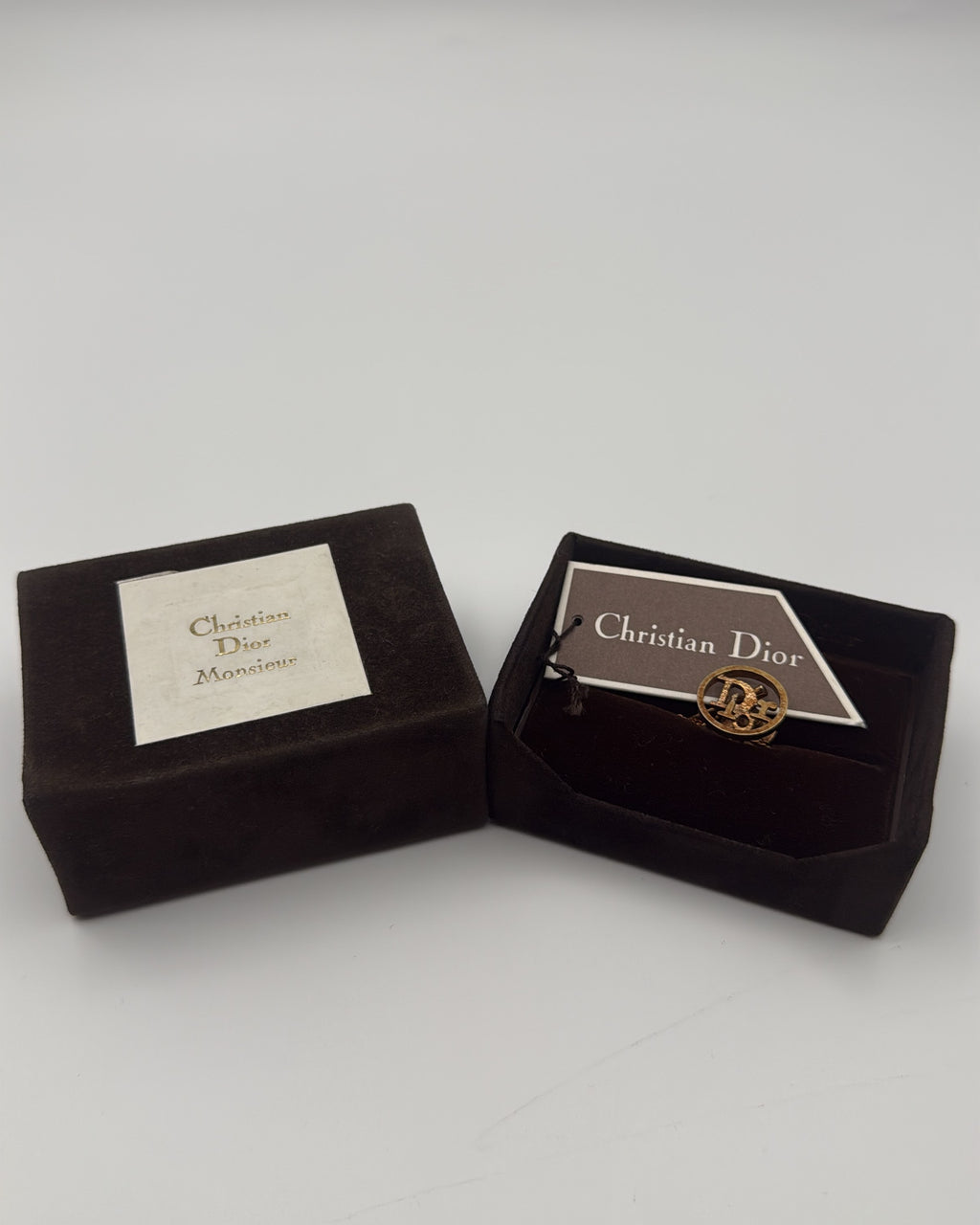 Vintage Christian Dior Tie Pin Steel Gold