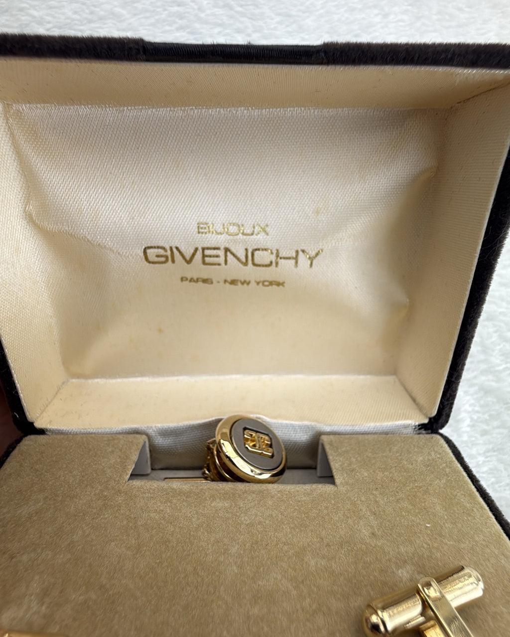 Vintage Givenchy Tie Chain Steel Gold Silver