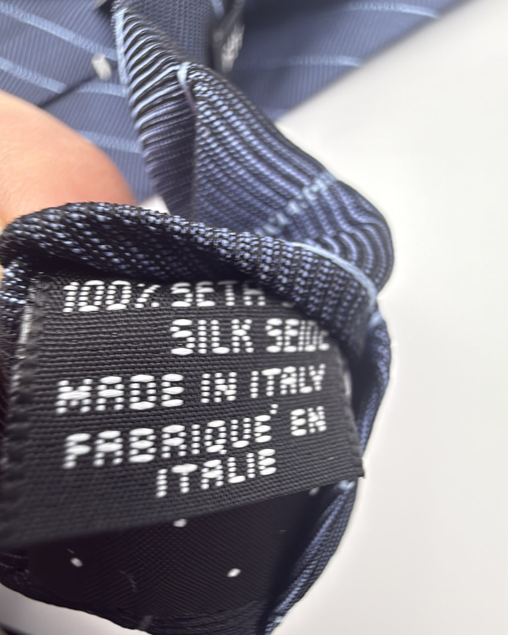 Givenchy Silk Tie Striped Givenchy Stripes Navy Blue Necktie Made in Italy