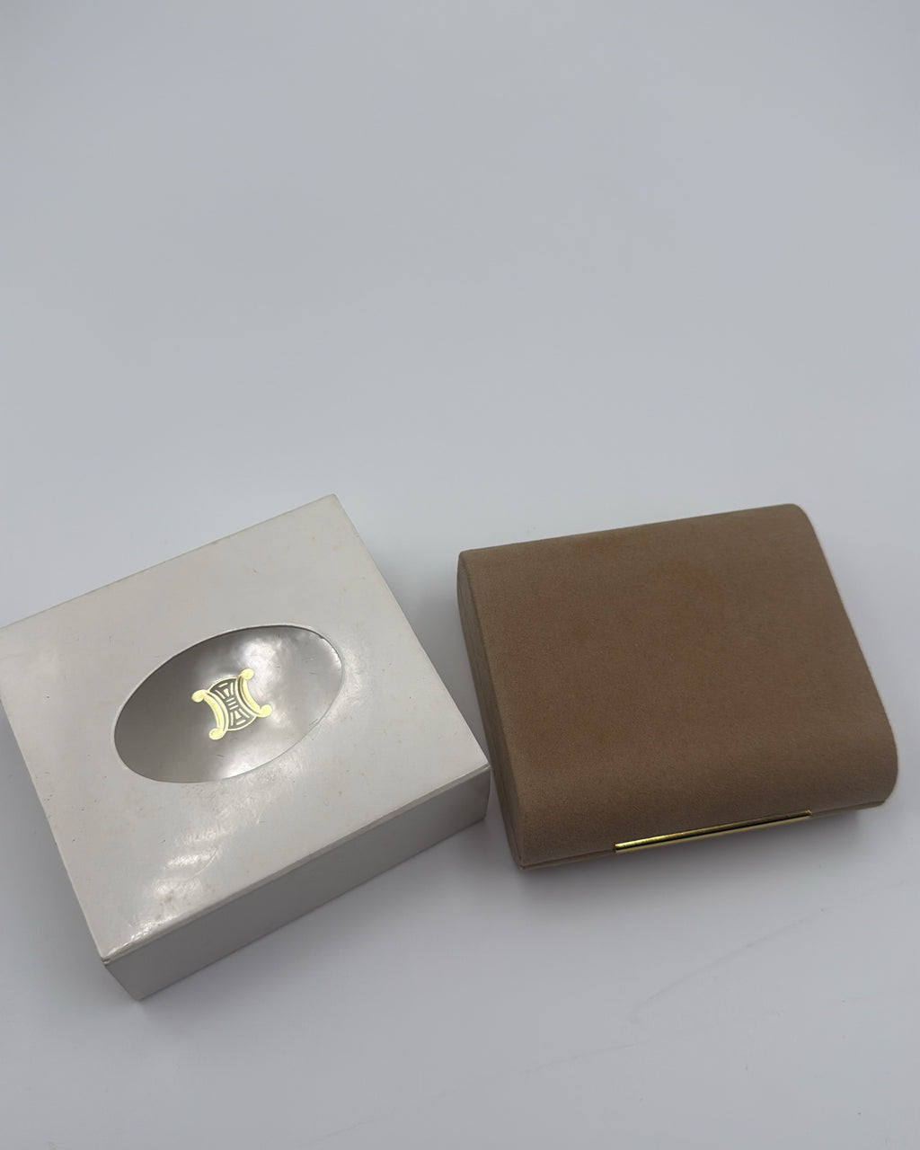 Vintage CELINE Tie Clip Steel Gold Silver