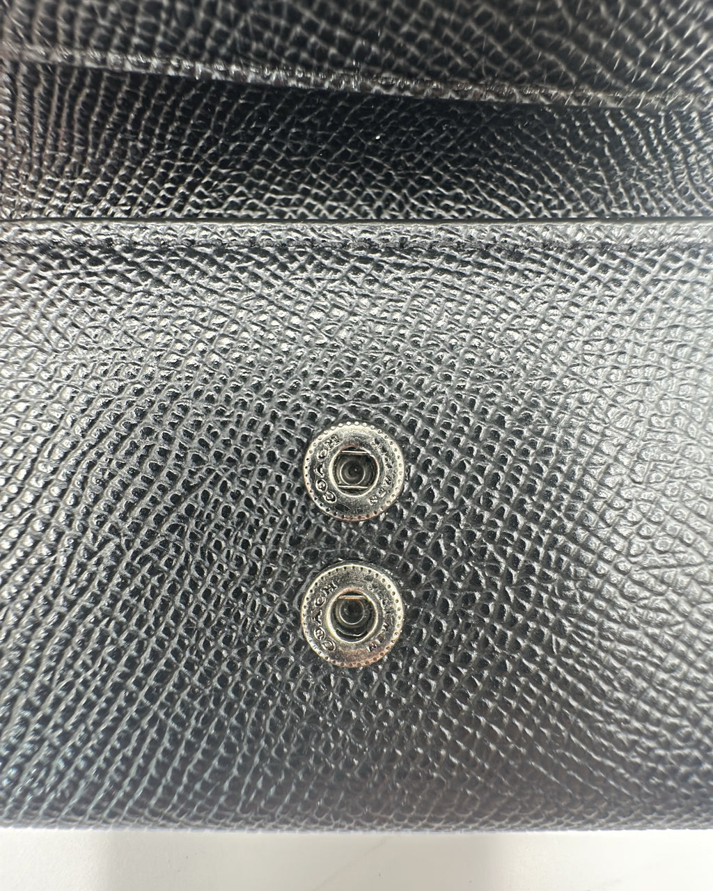 Coach Wallet Fabric Black Gold Plain