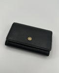 Coach Wallet Fabric Black Gold Plain