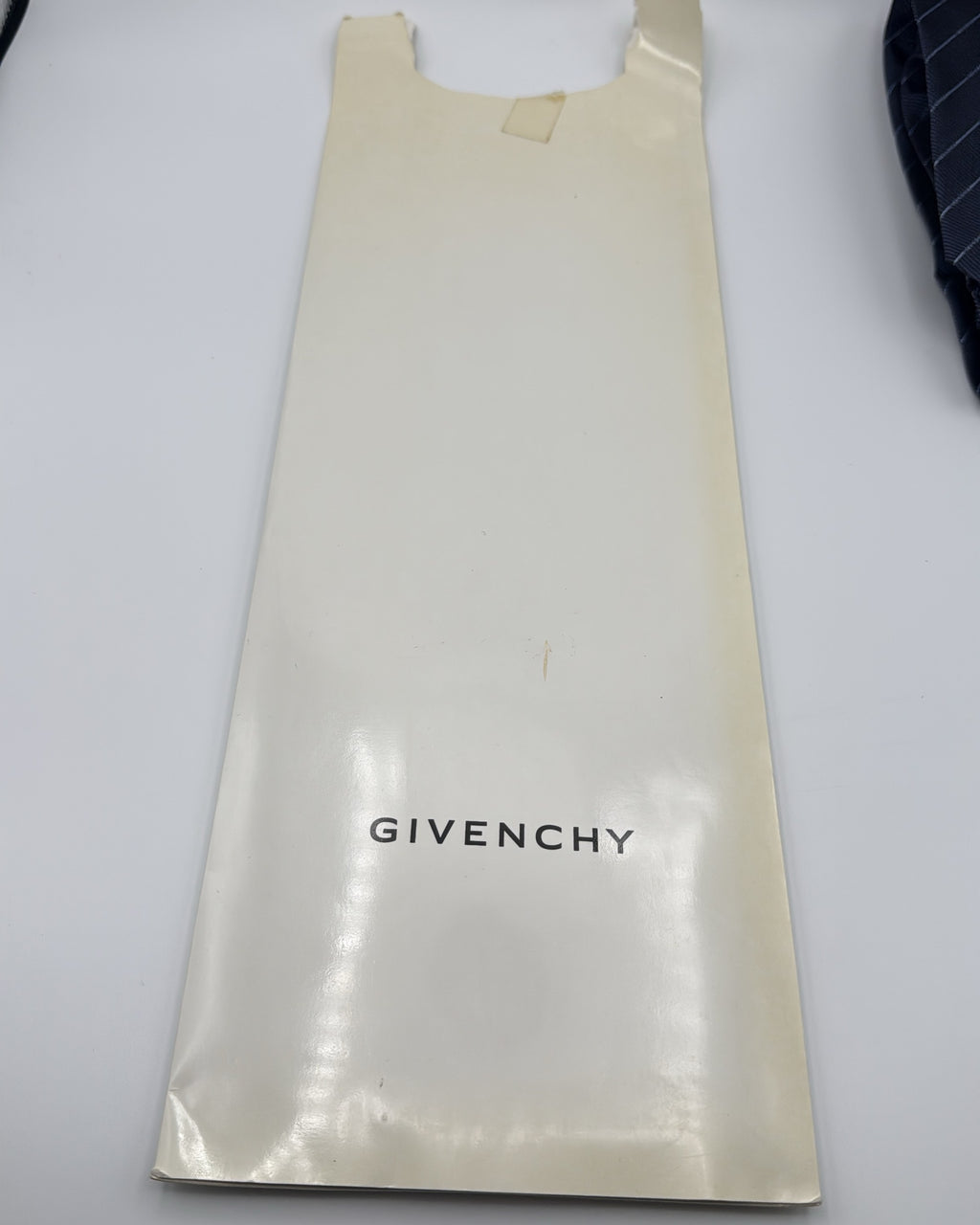 Givenchy Silk Tie Striped Givenchy Stripes Navy Blue Necktie Made in Italy