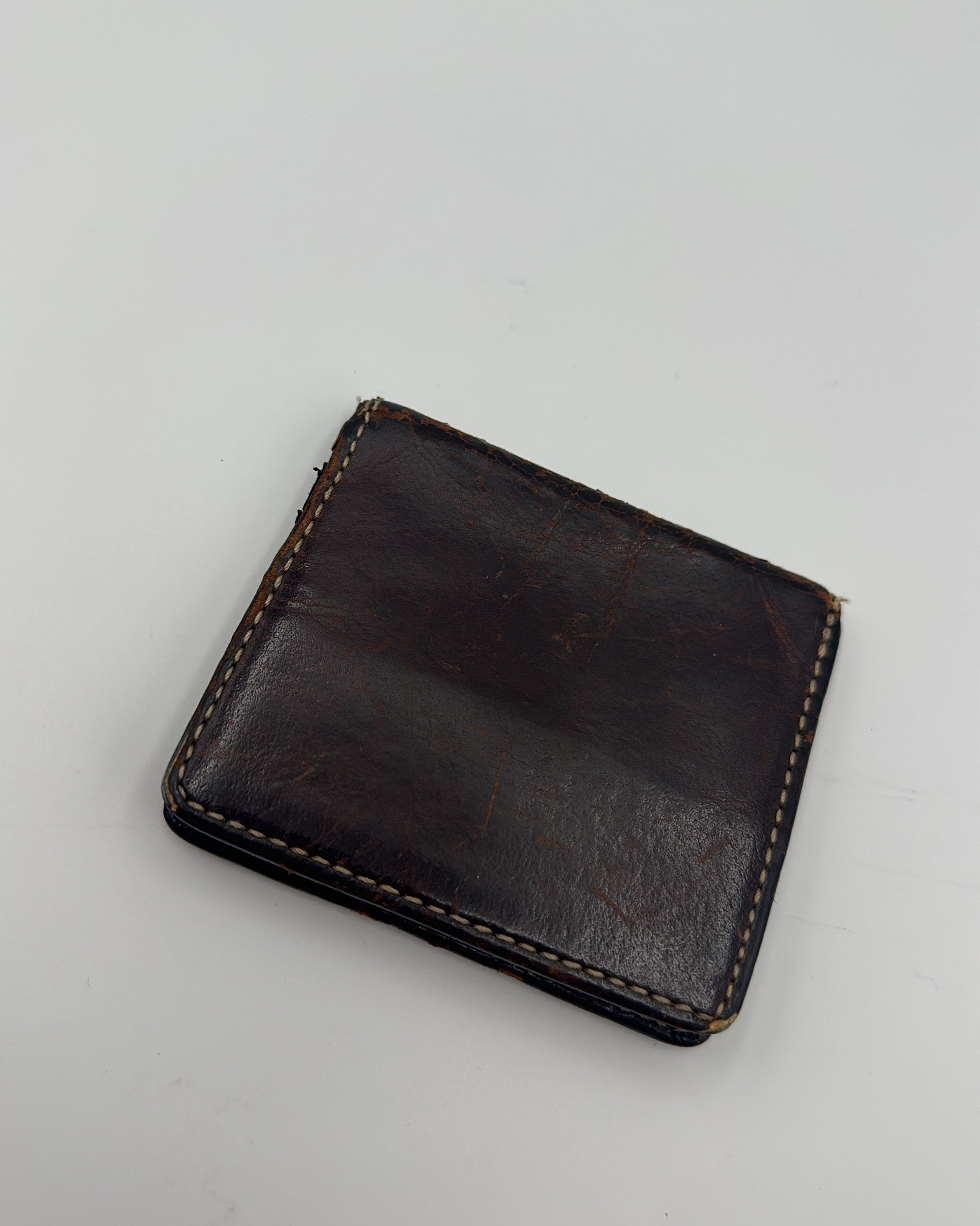 Vintage Coach Coin Purse Leather Brown Plain
