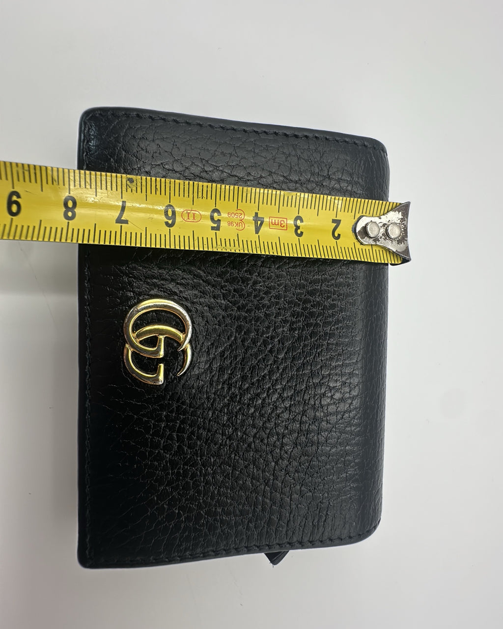 Vintage Gucci Wallet Leather Black Plain