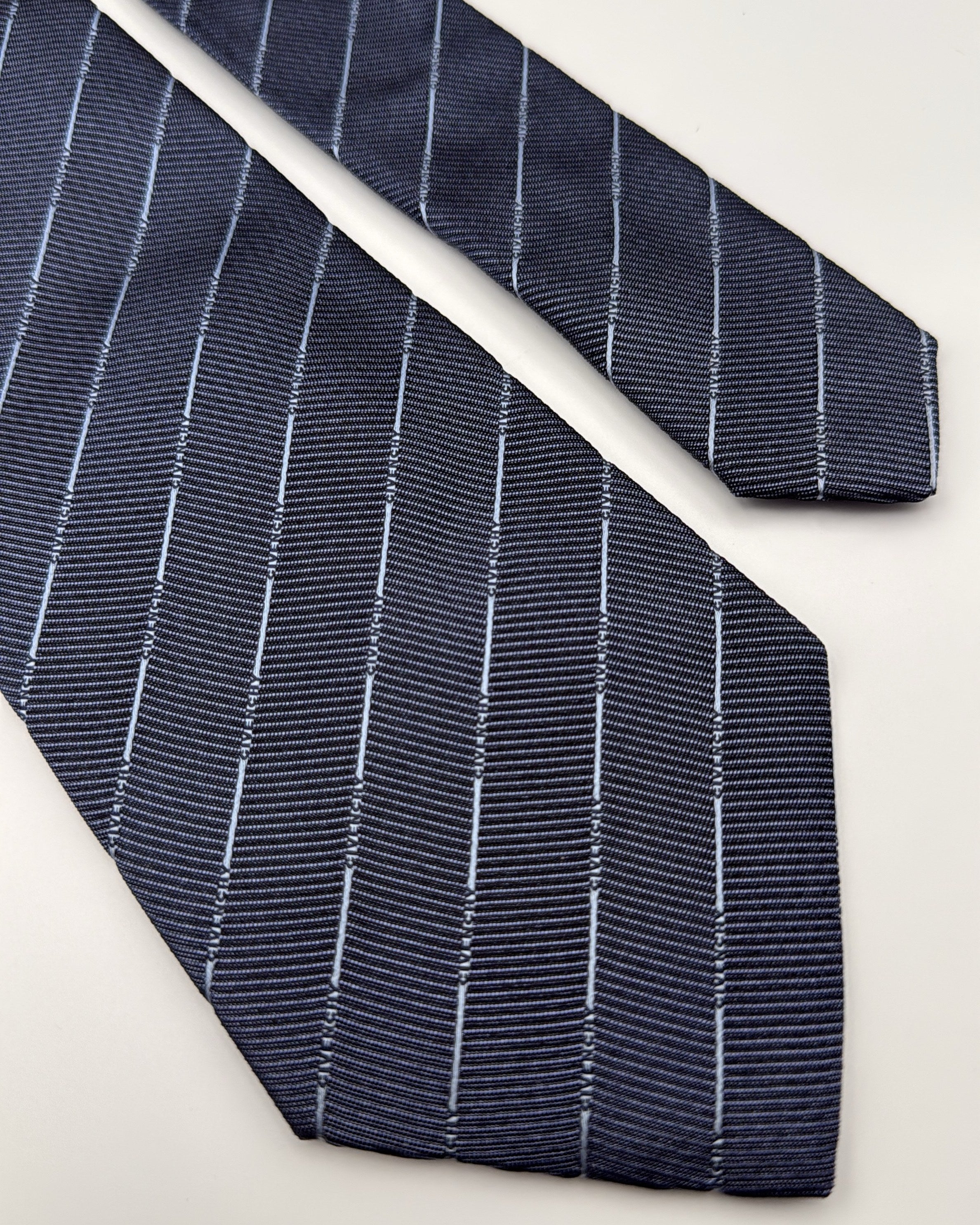 Givenchy Silk Tie Striped Givenchy Stripes Navy Blue Necktie Made in Italy