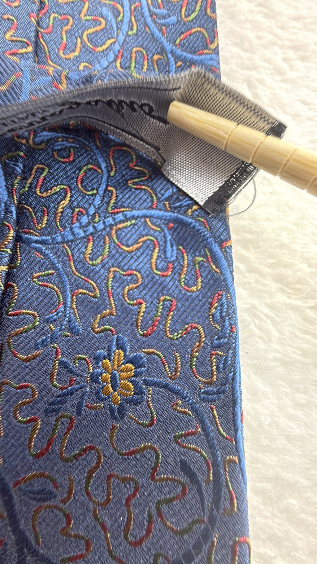 Salvatore Ferragamo Silk Tie Floral Navy Multicolor Necktie Made in Italy