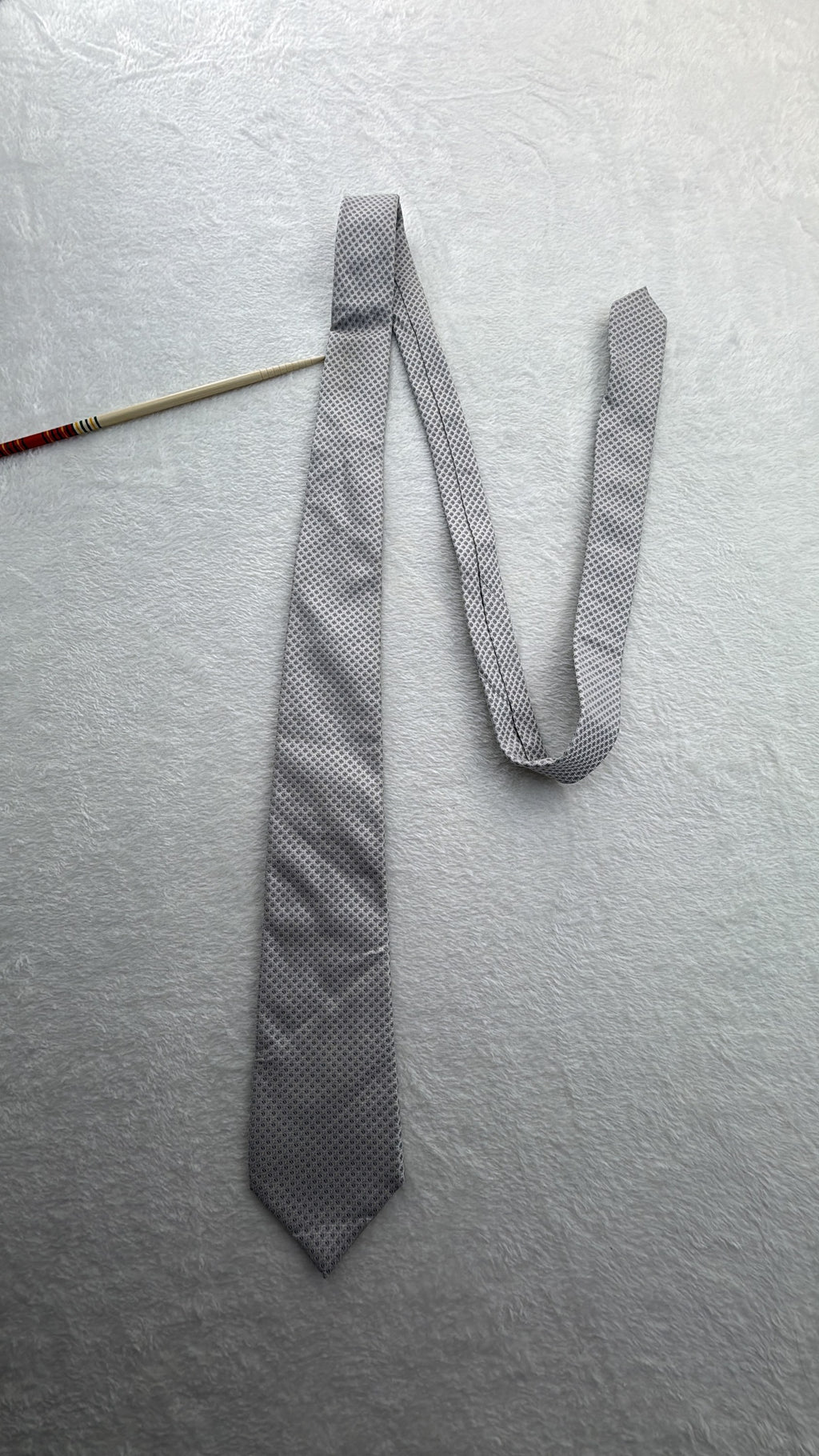 Fendi Silk Tie Fendi Ff Logo Grey Black Necktie Made in Italy