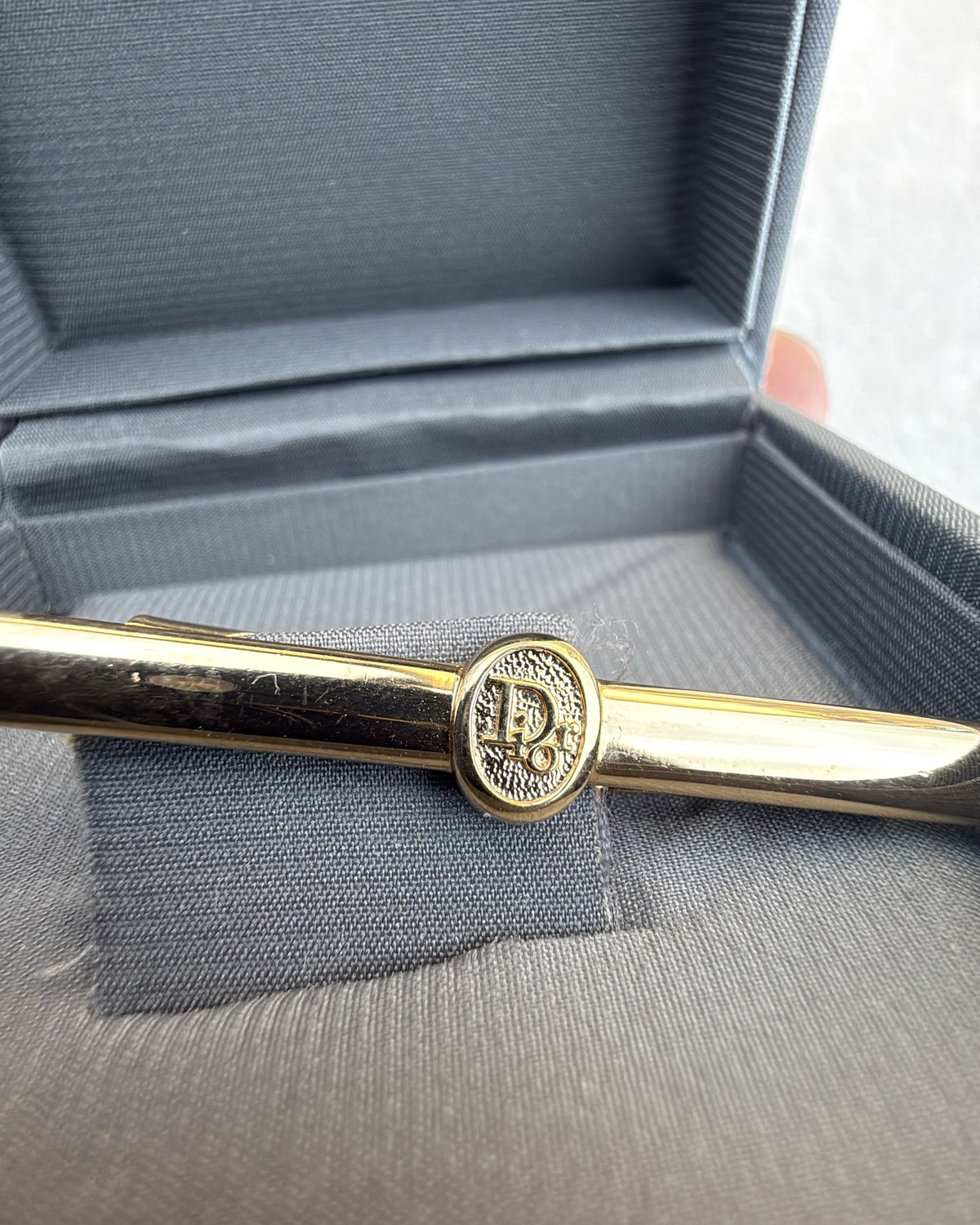 Vintage Christian Dior Tie Clip Gold Gold Made in Germany