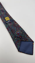 Hermès Paris Silk Tie 7048 TA Novelty/Motif Navy Multicolor Necktie