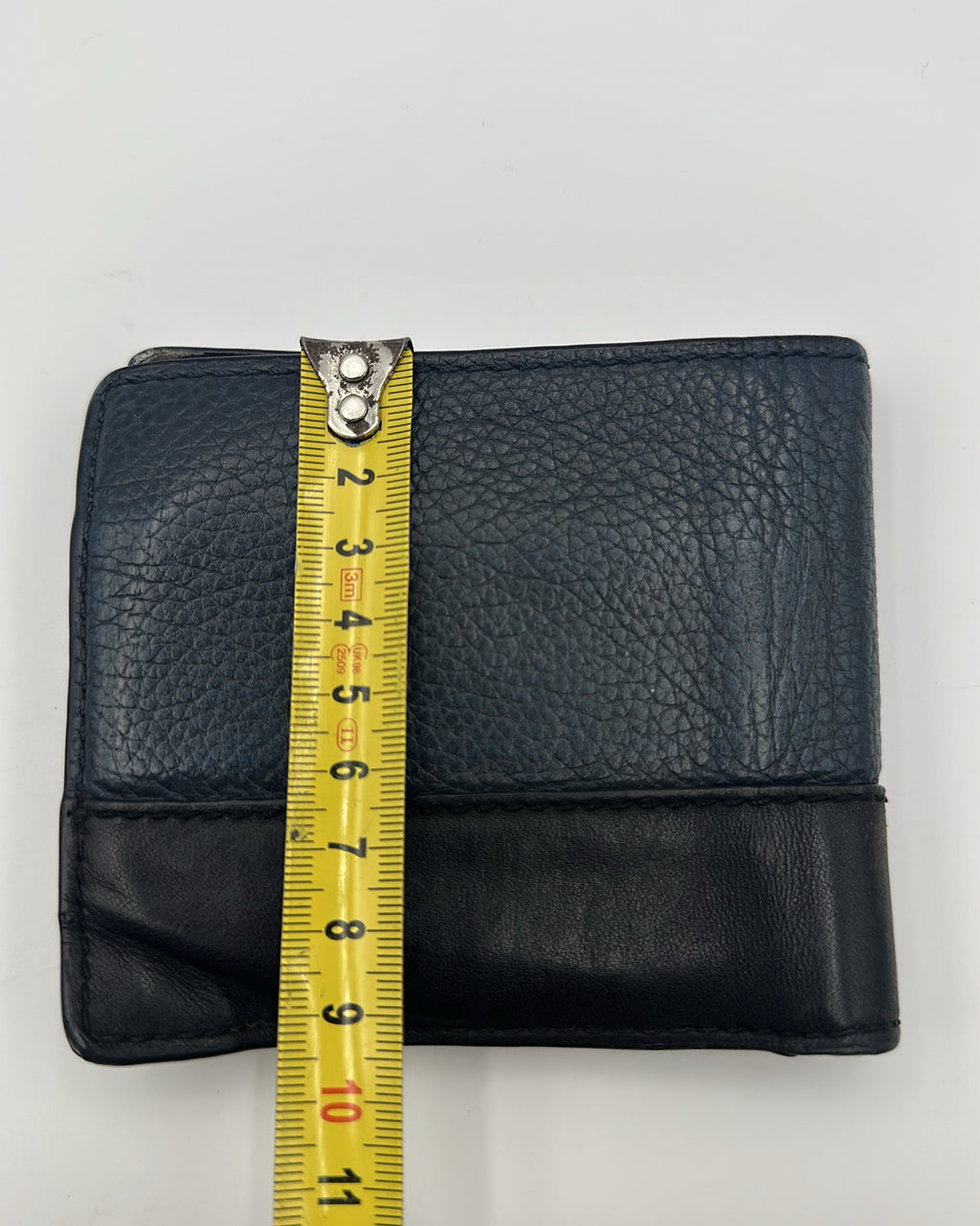 Vintage Coach Wallet Leather Navy Black