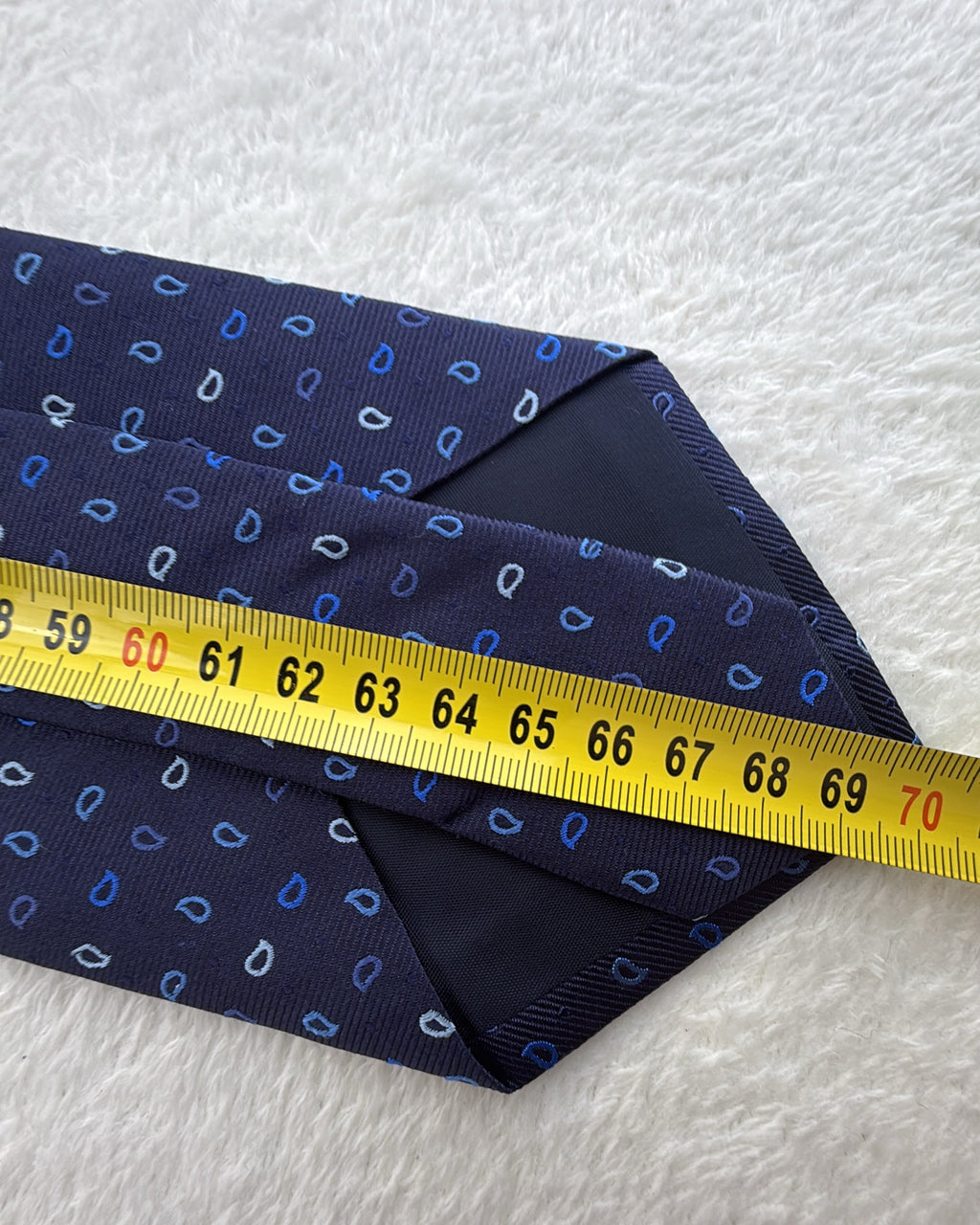 Paul Smith Silk Tie Paisley Navy Necktie
