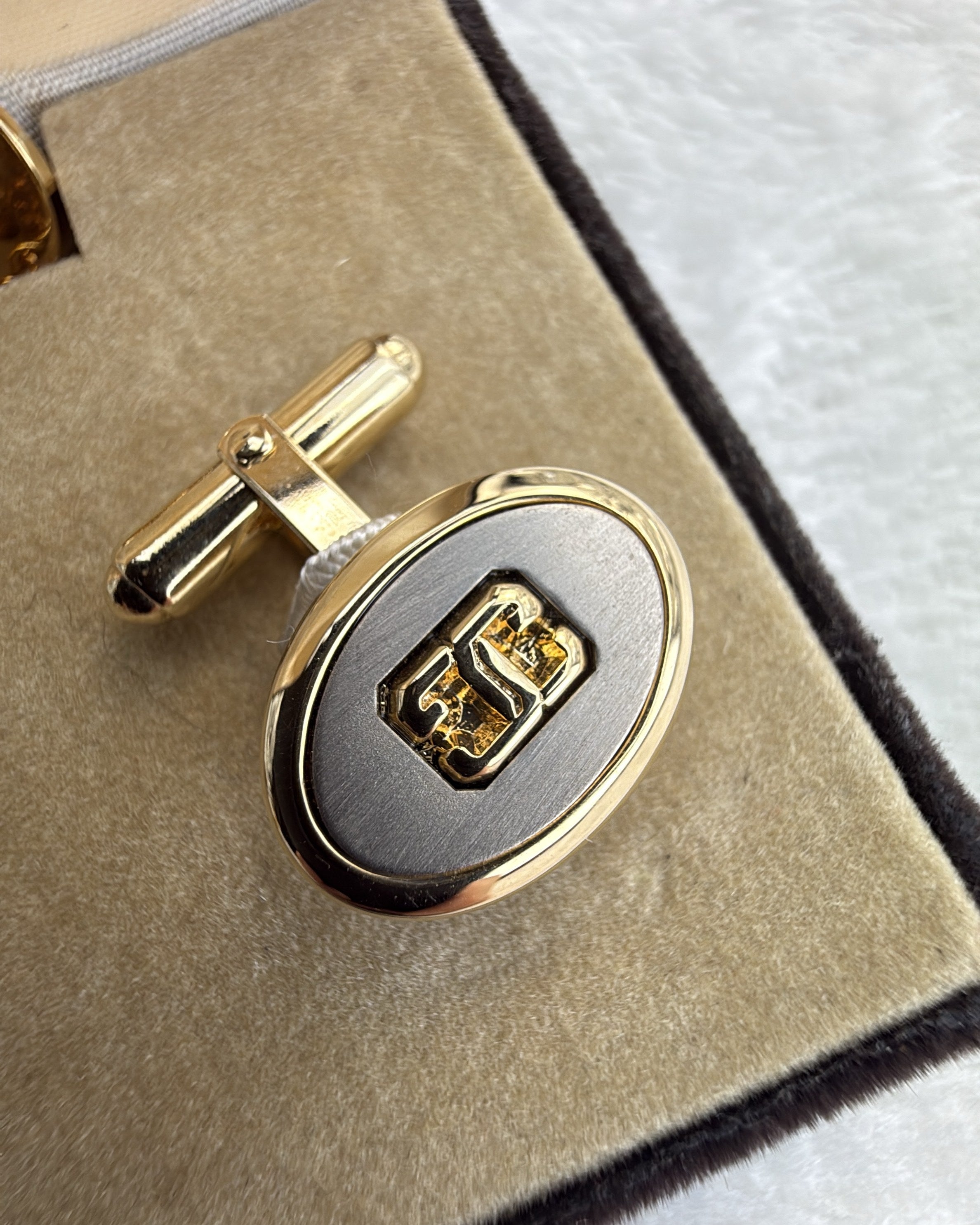 Vintage Givenchy Tie Chain Steel Gold Silver