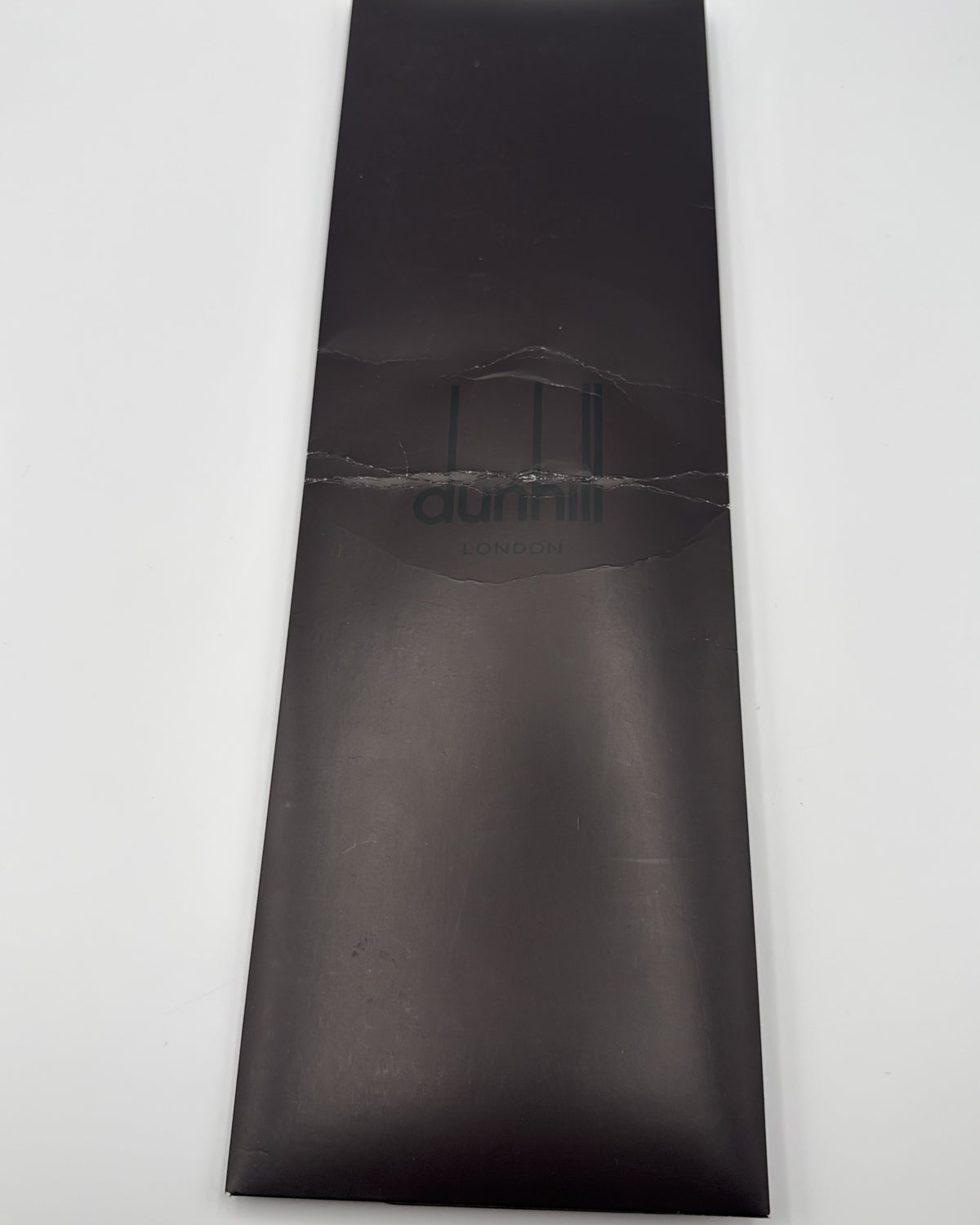 Alfred Dunhill Silk Tie Geometric Stylized Eye/droplet Shapes Navy White Necktie