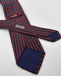 Vintage Hermès Paris Silk Tie 720 FA Novelty/Motif Belts Navy Red Necktie
