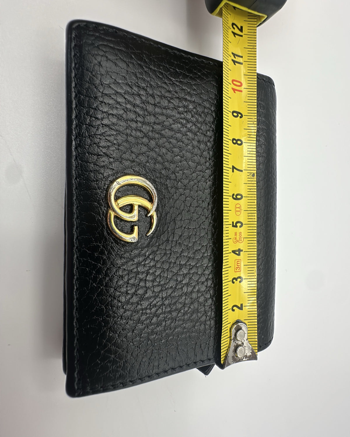 Vintage Gucci Wallet Leather Black Plain