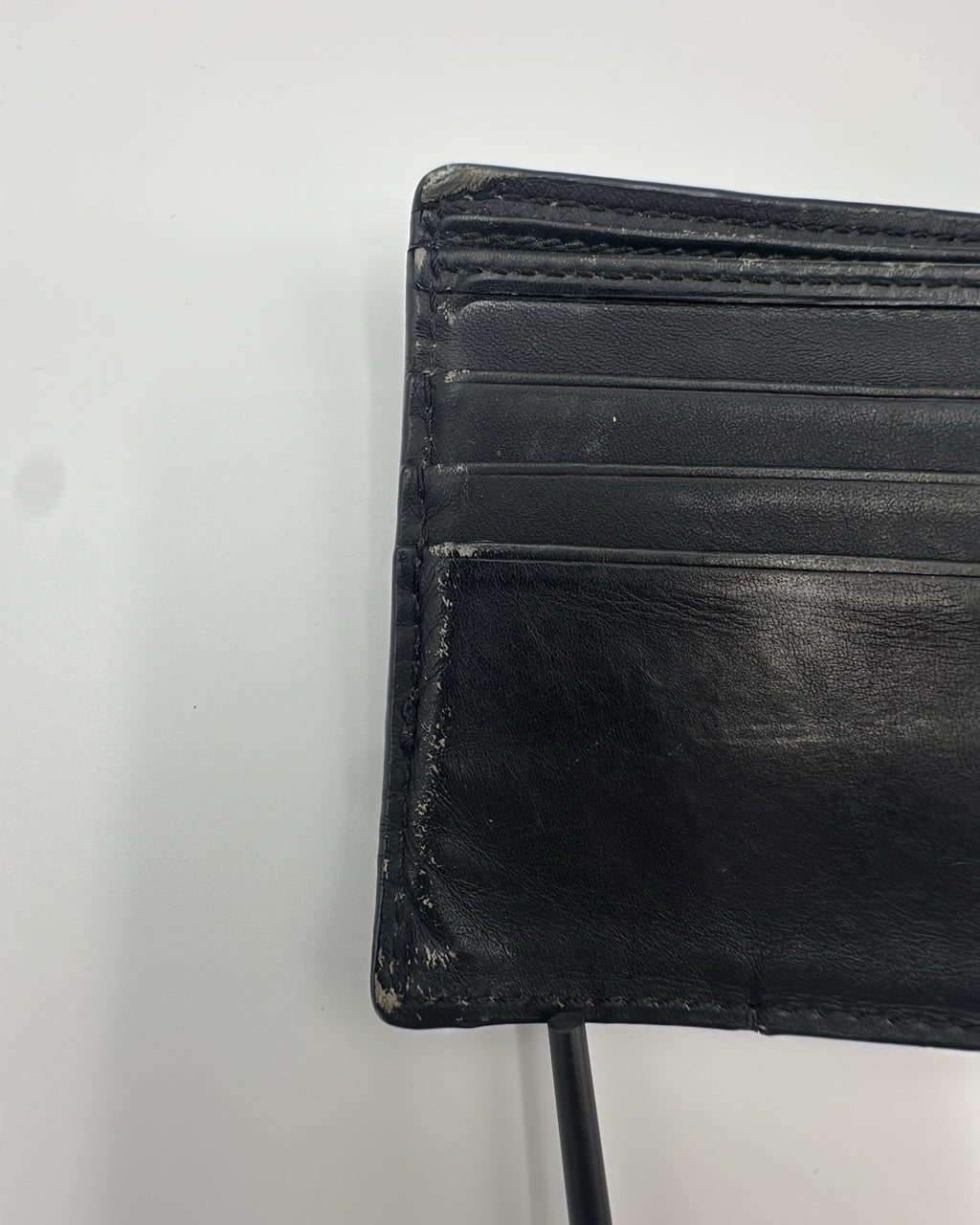 Vintage Coach Wallet Leather Navy Black
